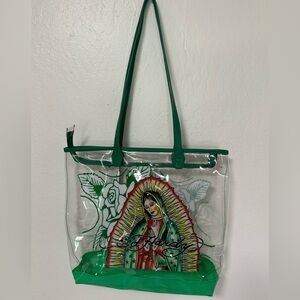 Ed Hardy Virgin de Guadalupe Clear Tote Bag NWT